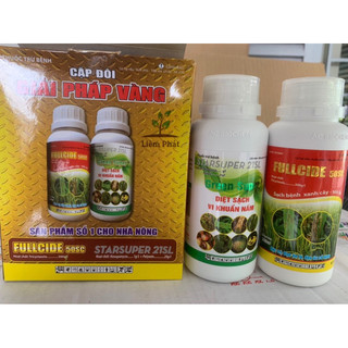 Bộ đôi giải pháp vàng gồm 1 chai green super kết hợp 1 chai fullcide của An phát nông