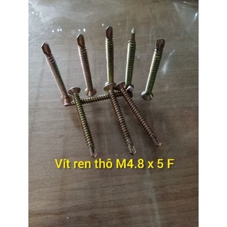 (combo 4 vít lẻ ) Vít lẻ M4,8 x 5F  chuyên bắt sửa chữa lại bản lề 3 D cửa nhựa lõi thép