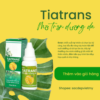  Dầu Mù U Mỡ Trăn TIATRANS: Bí Quyết Ức Chế Mọc Lông Sau Tẩy và Wax Dưỡng Da Mềm Mịn và Giảm Rạn Da với 20ml Sản Phẩm 