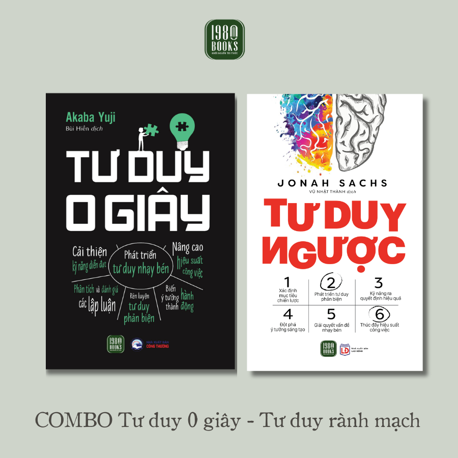 Sách - Combo Tư Duy Ngược + Tư Duy 0 Giây