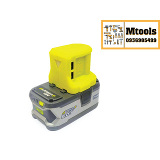 Cốc sạc USB Ryobi 18V có QC 3.0 (IN 3D)