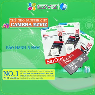 Thẻ nhớ Sandisk chính hãng FPT 32GB 64GB 128GB chuyên dùng cho camera Ezviz