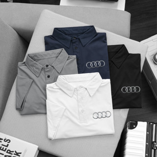  Áo Thun Nam Cổ Bẻ Thể Thao Hãng Xe AUDI Áo PoLo Nam Cổ Bẻ Vải Thun Lạnh Cao Cấp Co Dãn 4 Chiều 