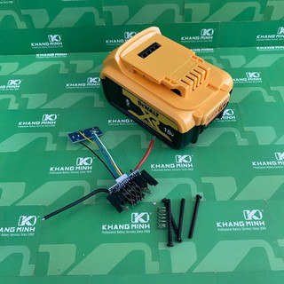 Vỏ mạch pin Dewalt 20V 5S - 2P Led, vỏ trượt 2 hàng - 10 cell và nhận sạc zin