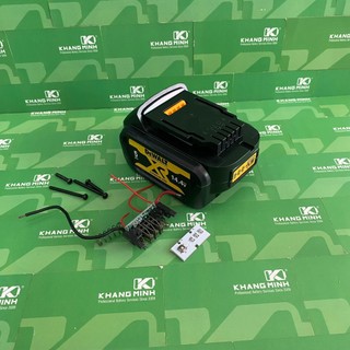 Vỏ mạch pin Dewalt 14.4V 4S 2P có Led và nhận sạc zin