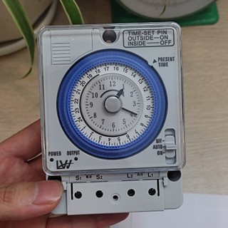 Đồng hồ hẹn giờ TB35N, Công tắc timer hẹn giờ gắn tường tủ điện + Pin lưu Xịn