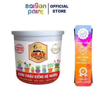 Sơn Lót Kiềm Cho Chậu Kiểng Lon 1Kg - Sơn Chậu Cây Cảnh Màu Siêu Bền - Dolphinpaint.vn