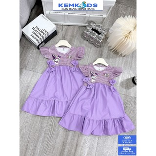 Váy bé gái KEMKIDS họa tiết Kuromi kẻ sọc phối tùng chân váy xòe 8-28kg