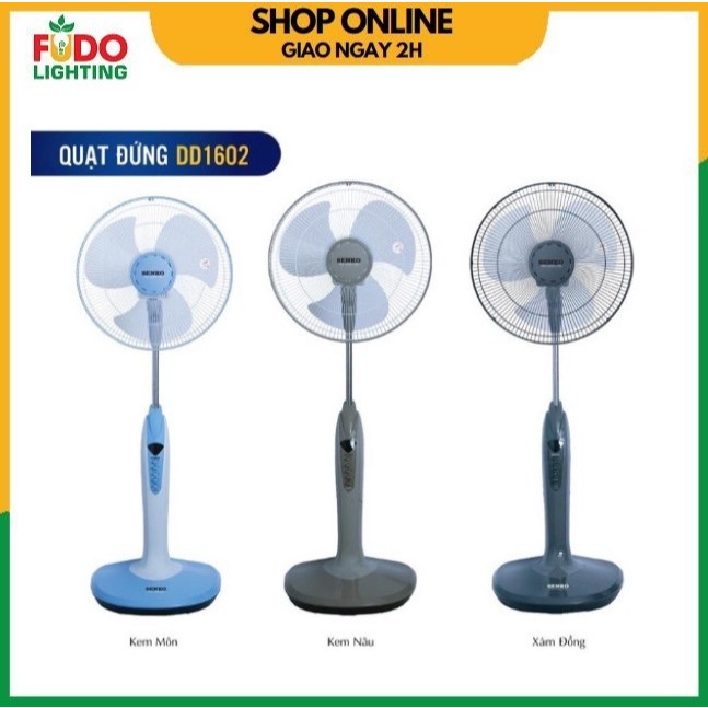Quạt Senko DD1602 có đèn, công suất 47w chính hãng, giao màu ngẫu nhiên