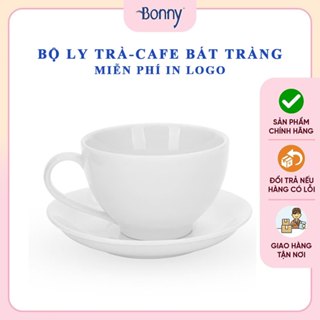 Bộ cốc cafe, tách cà phê, ly sứ có quai, cốc uống cafe, cốc sứ men trắng gốm sứ Bát Tràng cao cấp