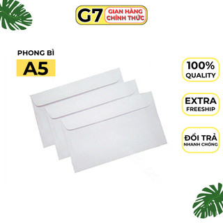 Tập phong bì trắng A5 (23X16) 100 tờ