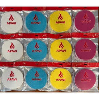 Quấn cán vải Apavi AG-204R (10 mét) 100% Cotton mềm mại, sợi vải dạng xoắn bám tay, băng keo dễ bóc, không cần quấn cán