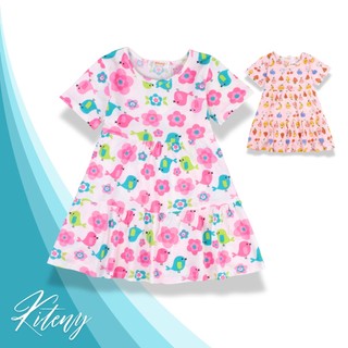 Đầm bông Kiteny, đầm váy cho bé gái từ 11 đến 30kg, chất liệu cotton thoáng mát