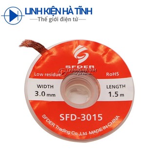 Dây hút thiếc sfd 3015 rộng 3.0mm cuộn dây hút thiếc