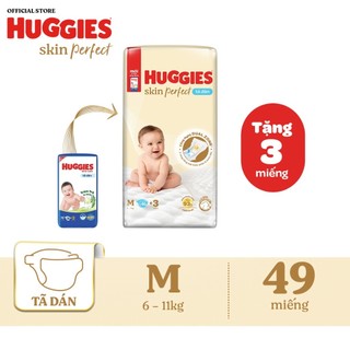 Tã/Bỉm dán Huggies Skin perfect M46 dành cho bé từ 6-11kg