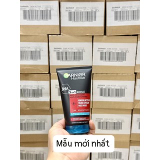 [TUÝP ĐEN] Sữa rửa mặt Garnier than hoạt tính 3in1 của Đức