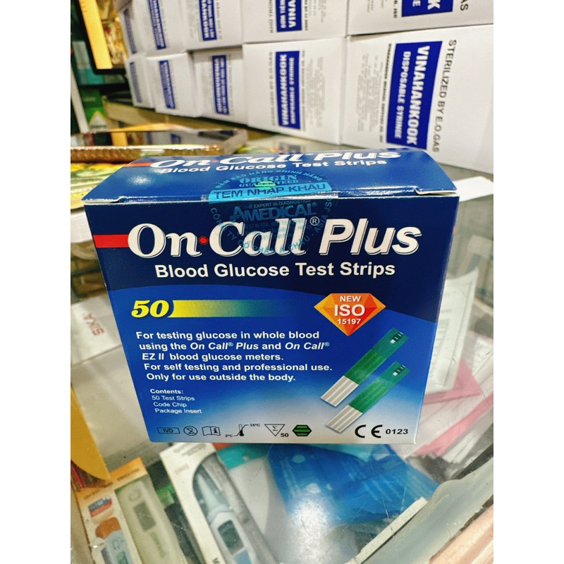 Que thử tiểu đường Oncall plus 50 que test