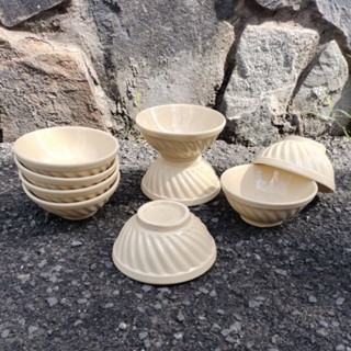  <Video SP> Combo 5 Bát Cơm Bí Xưa Màu Vàng Nhạt  Hàng sạn thô  