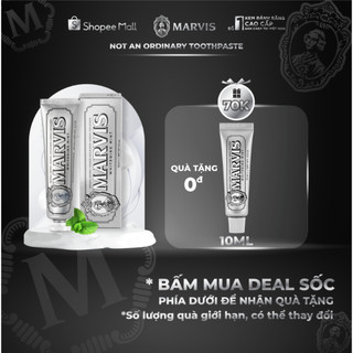 Kem đánh răng marvis whitening mint 85ml