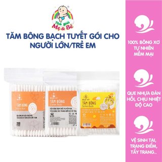Tăm bông Bạch Tuyết Cotton Buds - Nhiều Loại - bông dành cho người lớn/trẻ em