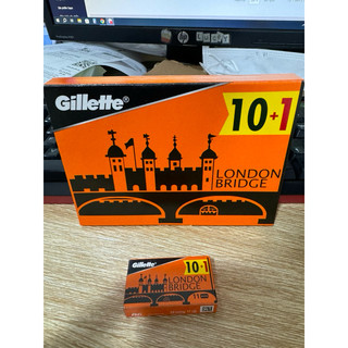 Hộp 11 lưỡi dao cạo , dao lam gillette london bridge sắc bén