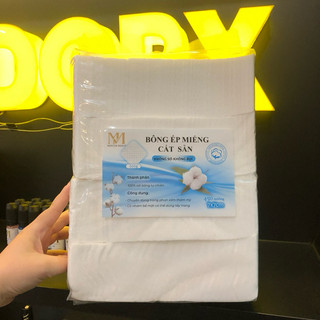[GIÁ SỈ 500g] Bông Gòn Ép Miếng Cắt Sẵn 7x7 cm, Bông Y Tế Cắt Sẵn, Bông tẩy trang