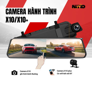 Camera hành trình ô tô X10 X10Plus X10 Pro màn lớn ghi hình 2K FHD có wifi kết nối điện thoại BH 12T