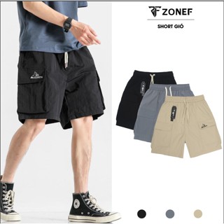 Quần Short Gió Túi Hộp, Quần Đùi Nam Nữ Chất Liệu Gió Nhăn Form Dáng Basic Trẻ Trung - SGN