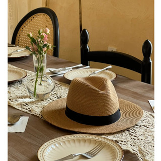 Mũ cói đi biển panama cowboy 14 dáng basic