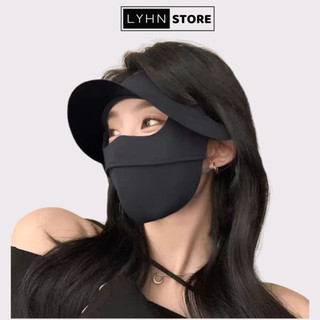Khẩu trang kèm mũ chống nắng LYHN chống tia UV 100% vải mát loại cao cấp - K13