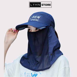 Mũ chống nắng tích hợp khẩu trang LYHN che phủ toàn bộ mặt và cổ chống tia UV - M02