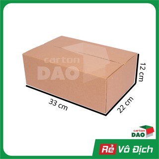 50 hộp carton 33 x 22 x 12 cm