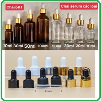 Lọ chiết serum thuỷ tinh 20ml 30ml 50ml