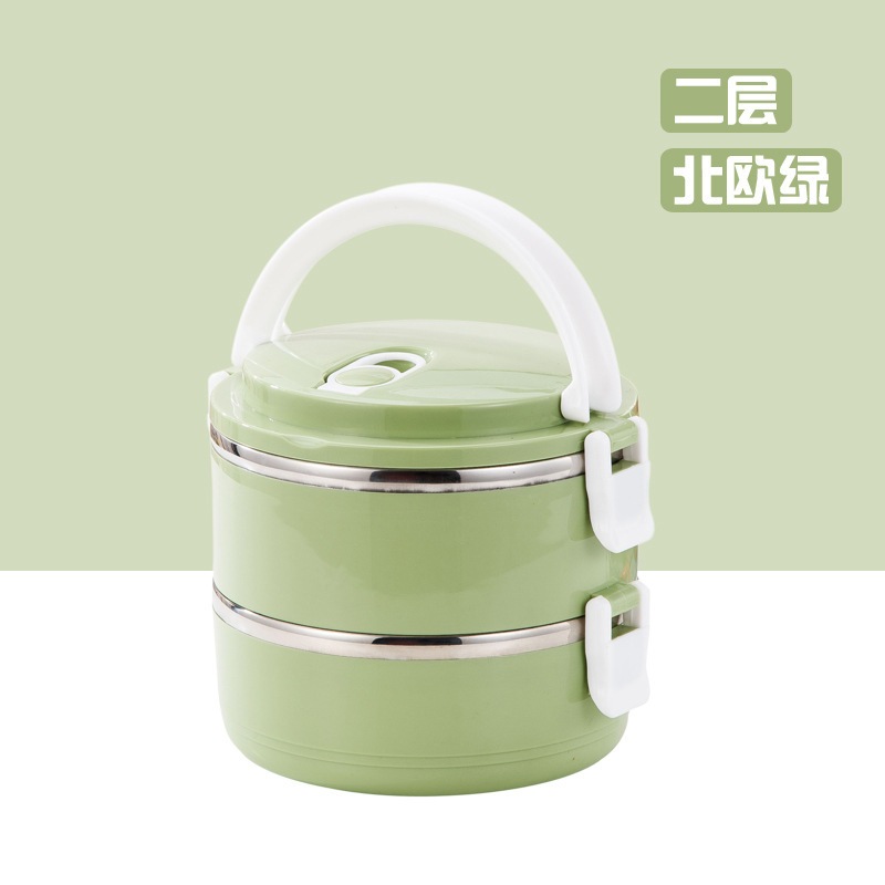 Hộp đựng cơm lúa mạch giữ nhiệt 2 tầng , camen ruột inox 2 tầng , cơm giữ nhiệt 2 tầng