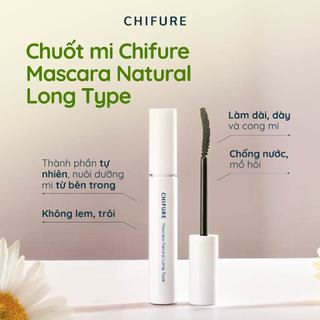 Chuốt mi dài tự nhiên và chống nước Chifure Mascara Natural Long Type