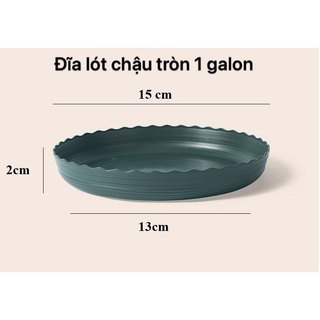 Đĩa lót chậu nhựa tròn