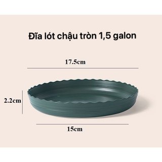 Đĩa lót chậu nhựa tròn