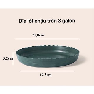 Đĩa lót chậu nhựa tròn