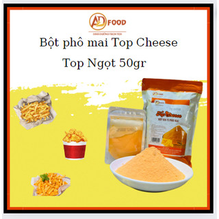 50g Bột phô mai Top Cheese vị mặn, Top Cheese vị ngọt, đa dạng mùi vị thơm béo đặc trưng của phô mai, chuyên dùng lắc