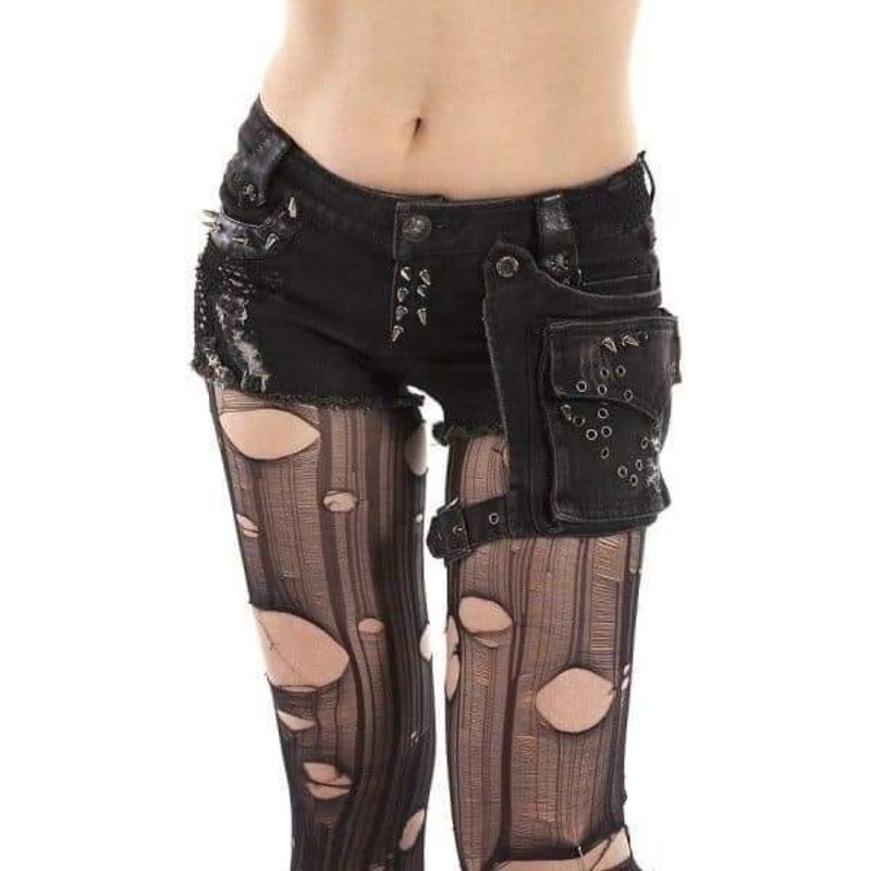 Short jean ngắn y2k cạp thấp  5/6