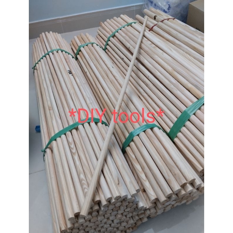 thanh gỗ thông tròn phi 15mm dài 50cm.
