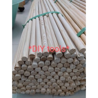 thanh gỗ thông tròn phi 15mm dài 50cm.