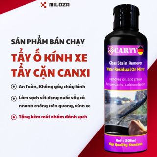 Chai Tẩy Ố Kính Ô Tô - Tẩy Cặn Canxi Kính Ô Tô - Vệ Sinh Gương Chiếu Hậu Sạch Trong CARTY 200ML
