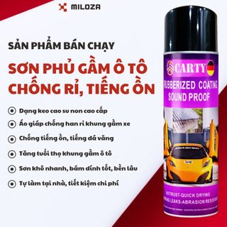 Sơn Phủ Gầm Ô Tô - Chai Xịt Phủ Gầm Ô Tô - Xịt Tại Nhà, Siêu Dính, Cao Su Non Chống Ồn Rỉ Sét 700ML