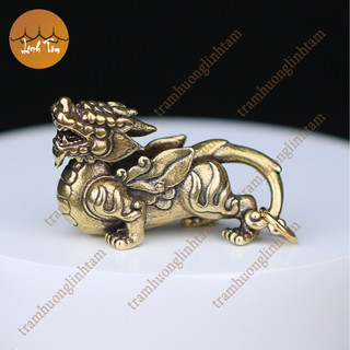 Tượng đồng phong thủy kì lân mini tượng kỳ lân trấn trạch