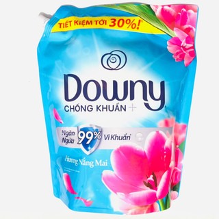 Nước xả vải Downy đậm đặc Chống khuẩn hương Nắng Mai túi 3L