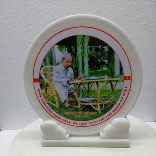 Ảnh Bác Hồ Ghế Mây 20cm