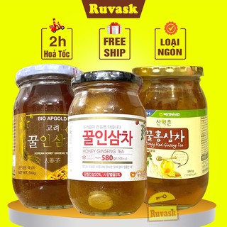Sâm Ngâm Mật Ong Hàn Quốc 580g Bio Apgold - Hồng Sâm Tươi Lát Tẩm Mật Ong Hạn Quốc CHÍNH HIỆU - Nhân Sâm Ngâm Mật Ong