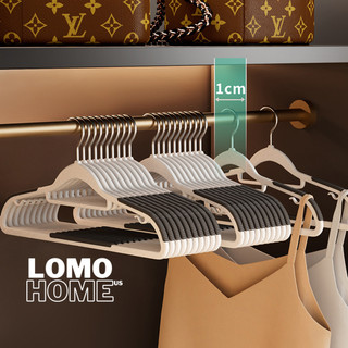  Bộ 10 Móc treo áo chống trượt LOMO thiết kế thông minh xoay 360 thanh ngang chắc chắn bền bỉ 