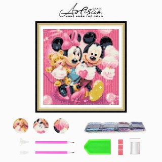  Tranh đính đá Đồ thủ công DIY, quà tặng cho người yêu và bạn bè,chuột Mickey